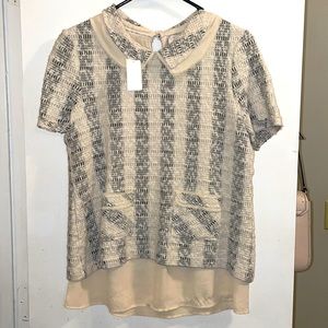 Cute twead blouse Size: M